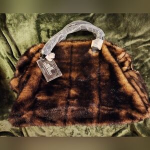 Tiger Mills Fabulous Fur Mink Faux Fur Overnight Carry On/Satchel